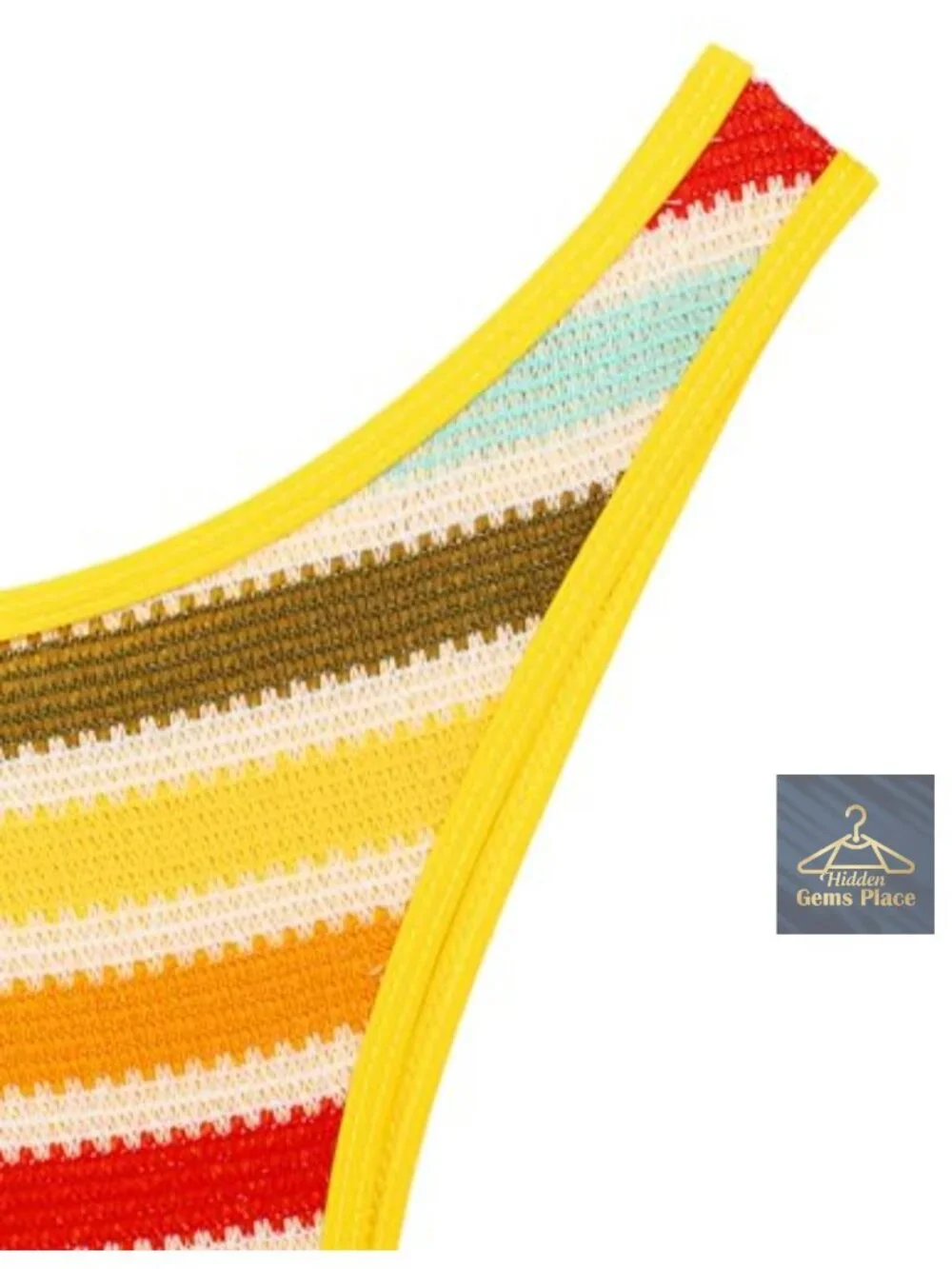 Women's Crochet Halter Bikini Set High Cut Two Piece Swimwear